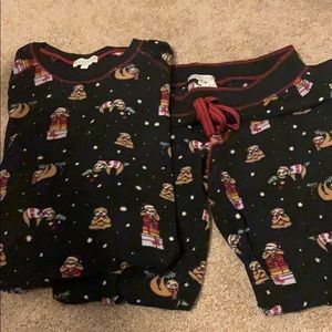 PJ Salvage Sloth Christmas Pajamas